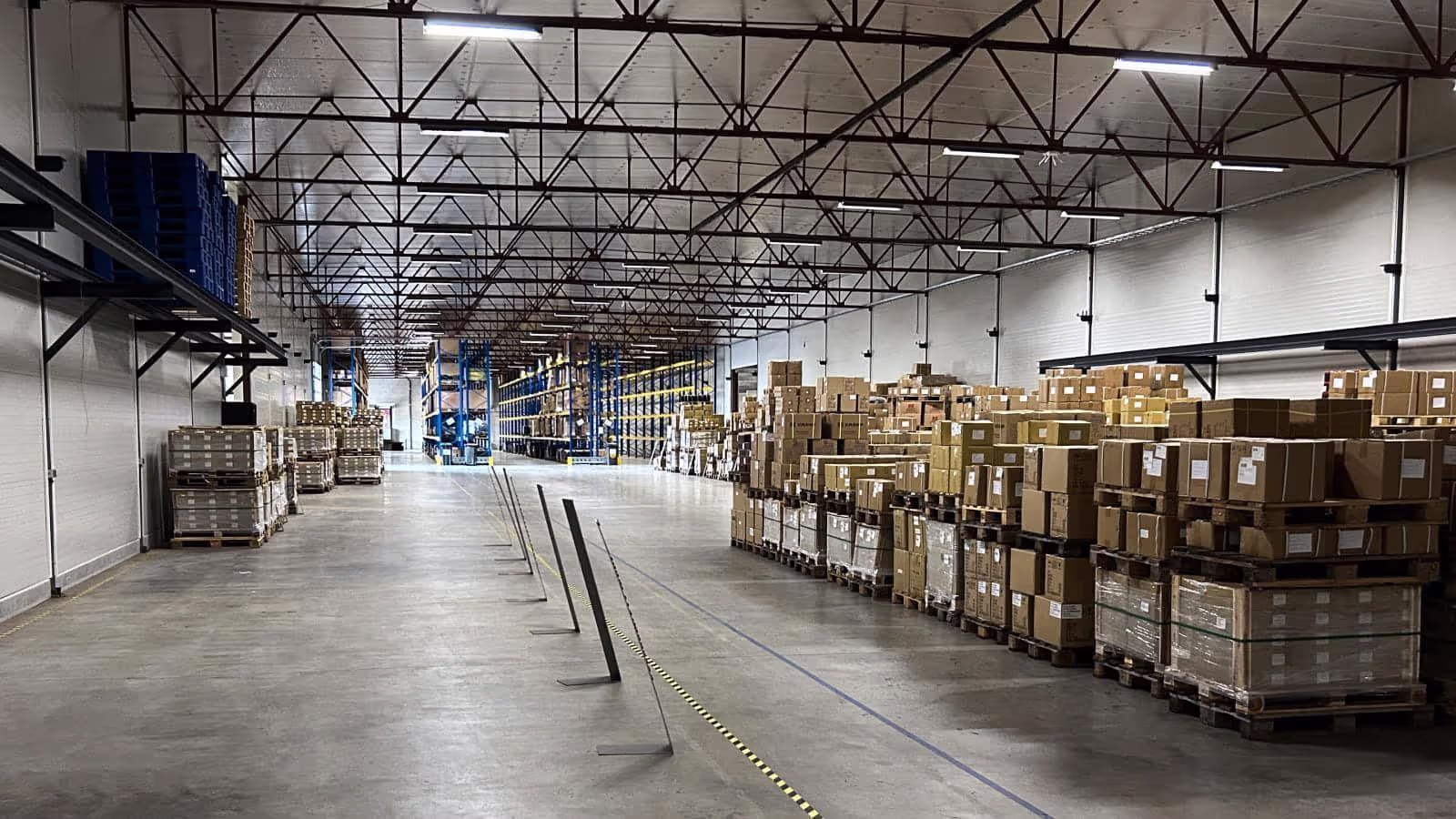Ajax alarm system protecting a warehouse and industrial premises