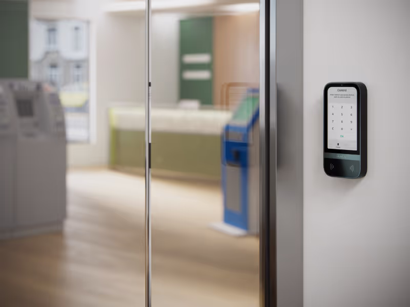 Ajax keypad and alarm devices checked by a registered installer