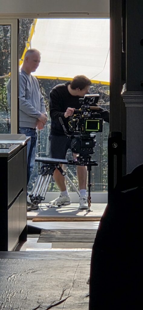 Film crew and production equipment on active set protected by MW Global Security services