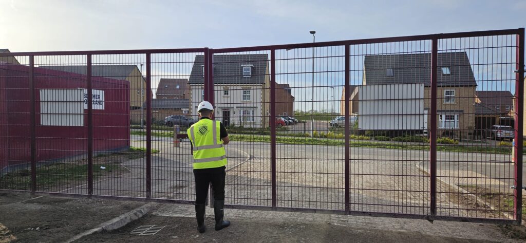 Construction site security MW Global Security at David Lloyd Gymn Bury St Edmunds during construction